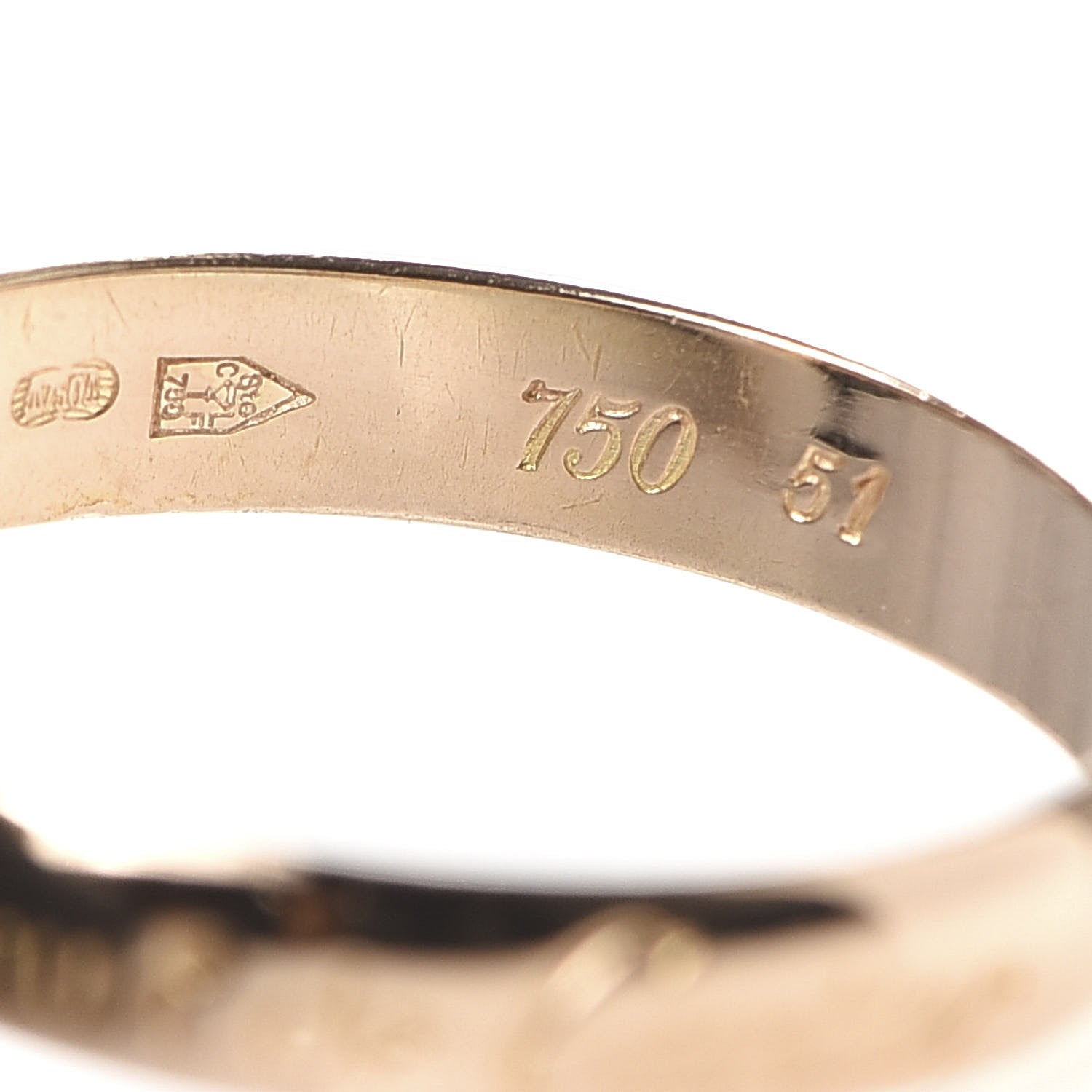 Cartier 18K Pink Yellow White Gold Classic Les Must De Trinity Ring 51 5.75 4 of 5