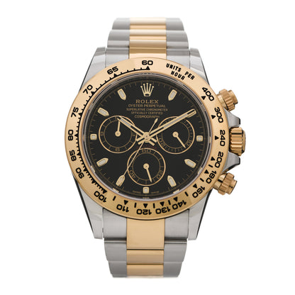 Rolex Stainless Steel 18K Yellow Gold 40mm Oyster Perpetual Cosmograph Daytona Watch Black 116503 1 of 5