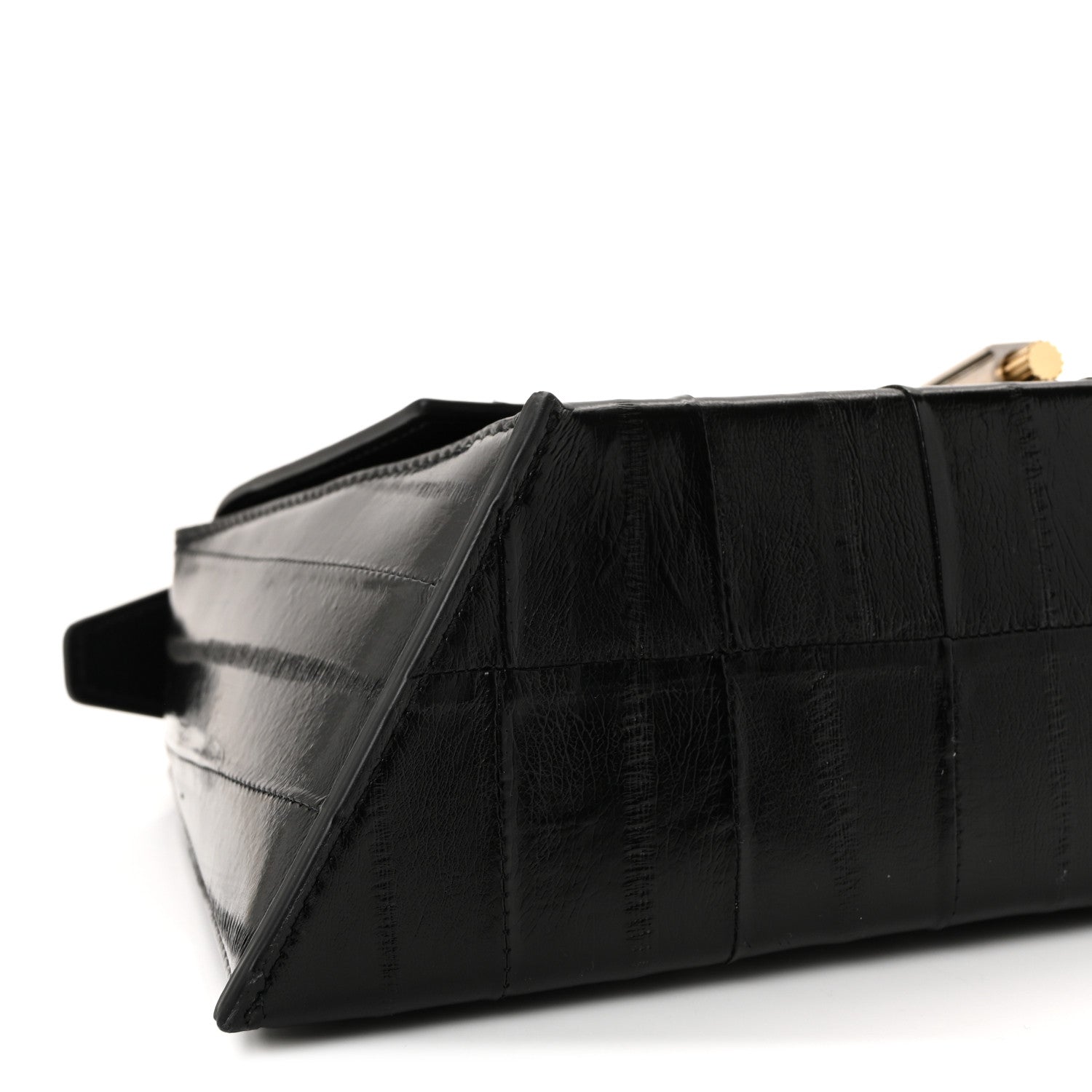 Salvatore Ferragamo Eel Medium Geometric Prisma Shoulder Bag Black 15 of 17