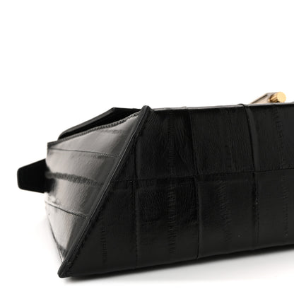 Salvatore Ferragamo Eel Medium Geometric Prisma Shoulder Bag Black 15 of 17