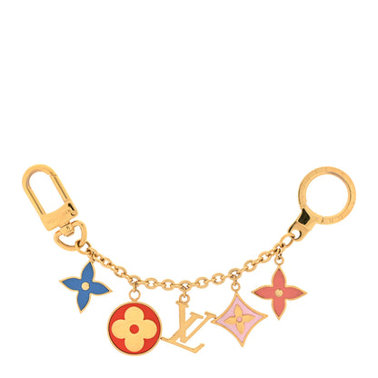 Louis Vuitton LV Lively Key Chain Bag Charm Blue Multicolor 1 of 3