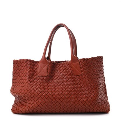 Bottega Veneta Lambskin Intreccio Medium Cabat Rust 1 of 13