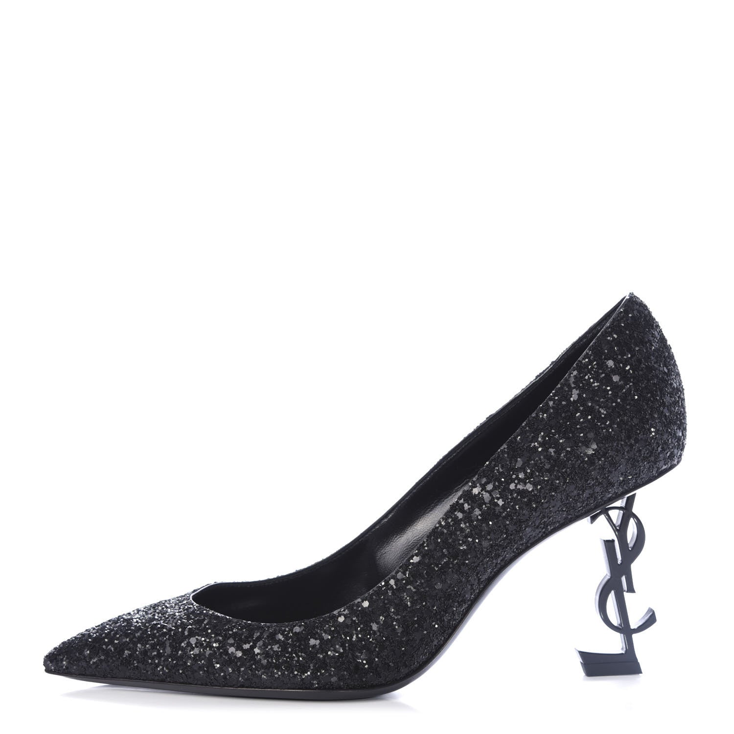 Saint Laurent Glitter Opyum 85 Pumps 40 Black 1 of 11