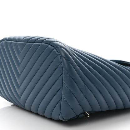 Chanel Calfskin Chevron Quilted Large Urban Spirit Backpack Light Blue 9 of 9