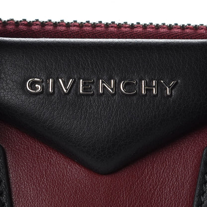 Givenchy Smooth Calfskin Ayers Mini Bi-Color Antigona Wine Black 6 of 8