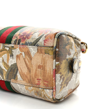 Gucci GG Supreme Monogram Water Flora Web Mini Ophidia Top Handle Bowler Bag Beige White Multicolor 8 of 8
