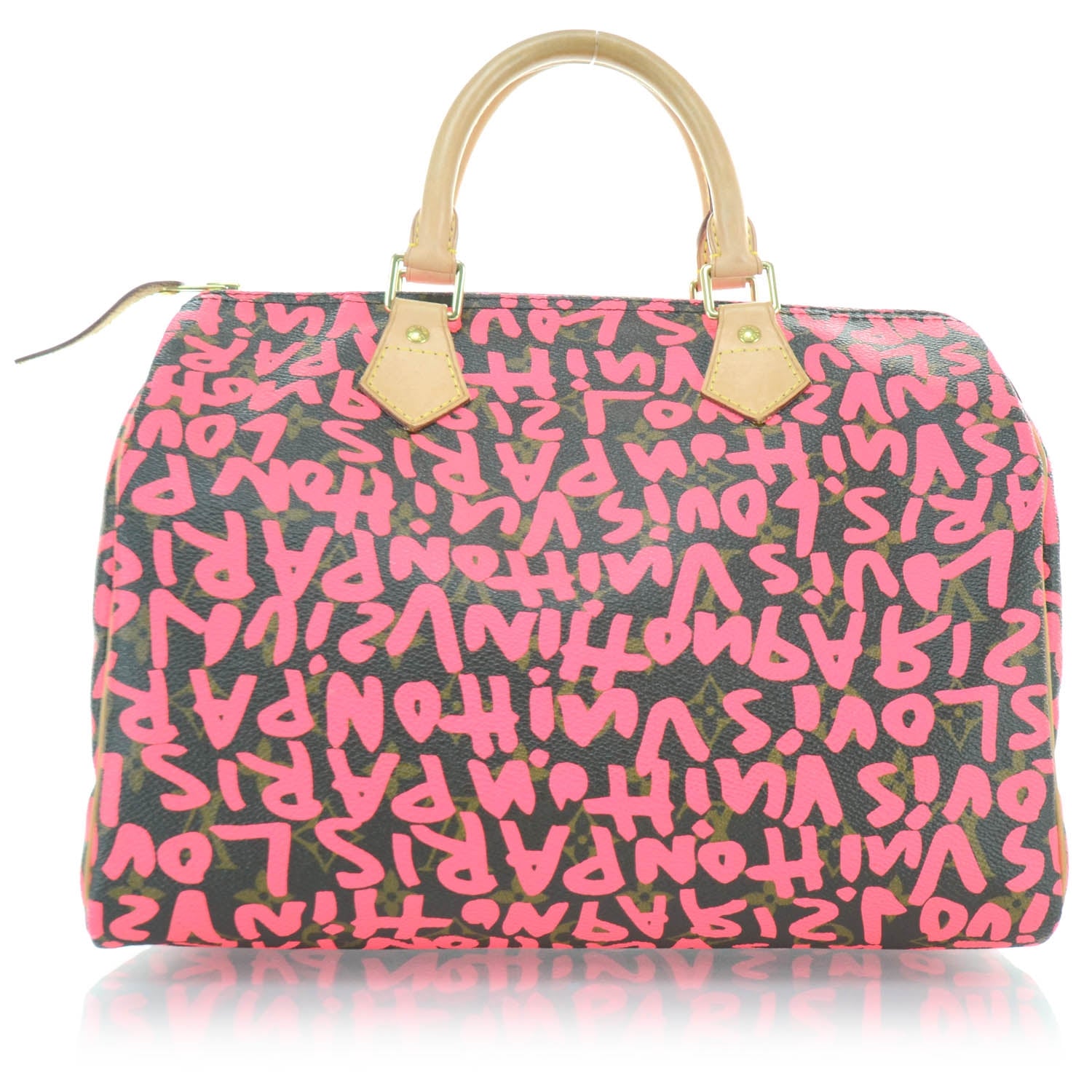 Louis Vuitton Monogram Graffiti Speedy 30 Fuchsia 3 of 13