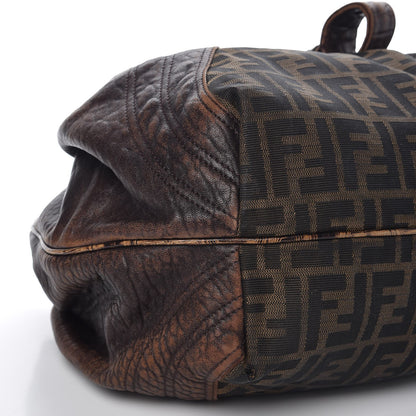 Fendi Zucca Nappa Nuvolata Vitello Tortuga Spy Tobacco Moro 16 of 17