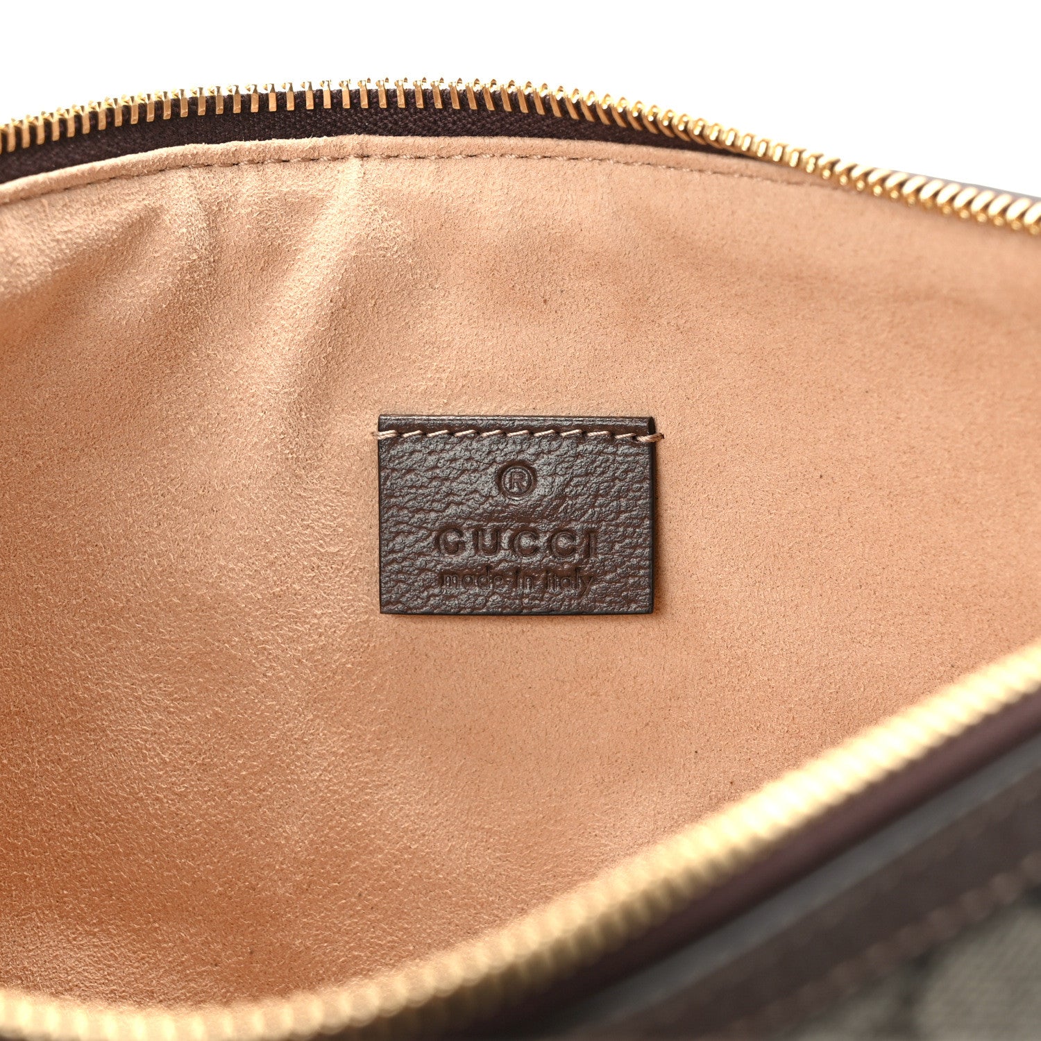 Gucci GG Supreme Monogram Large Ophidia Pouch Clutch Brown 5 of 9