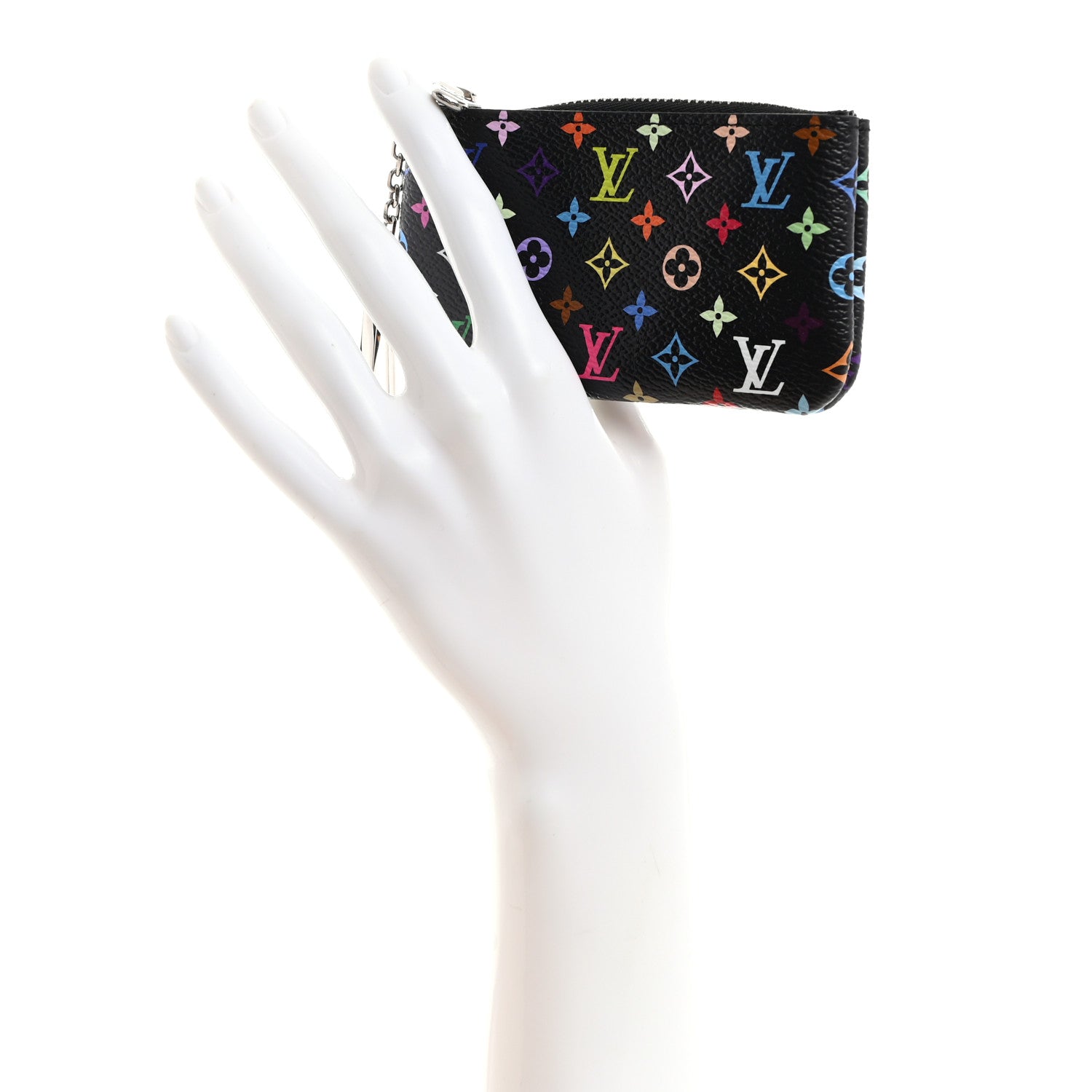 Louis Vuitton LV X TM Monogram Multicolor Key Pouch Black 2 of 7