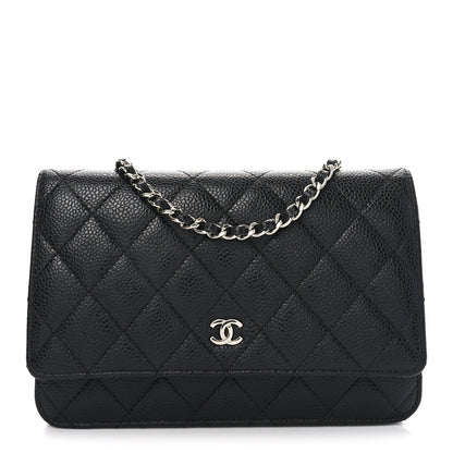 Chanel Caviar Quilted Wallet on Chain WOC Black 1 of 12