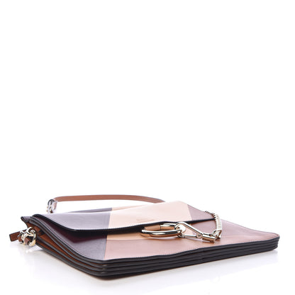Chloe Smooth Calfskin Patchwork Medium Faye Shoulder Bag Light Tan 4 of 13