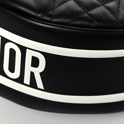Christian Dior Lambskin Cannage Medium Dior Vibe Hobo Bag Black 9 of 12