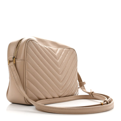Saint Laurent Calfskin Matelasse Monogram Lou Camera Bag Nude Powder 3 of 10