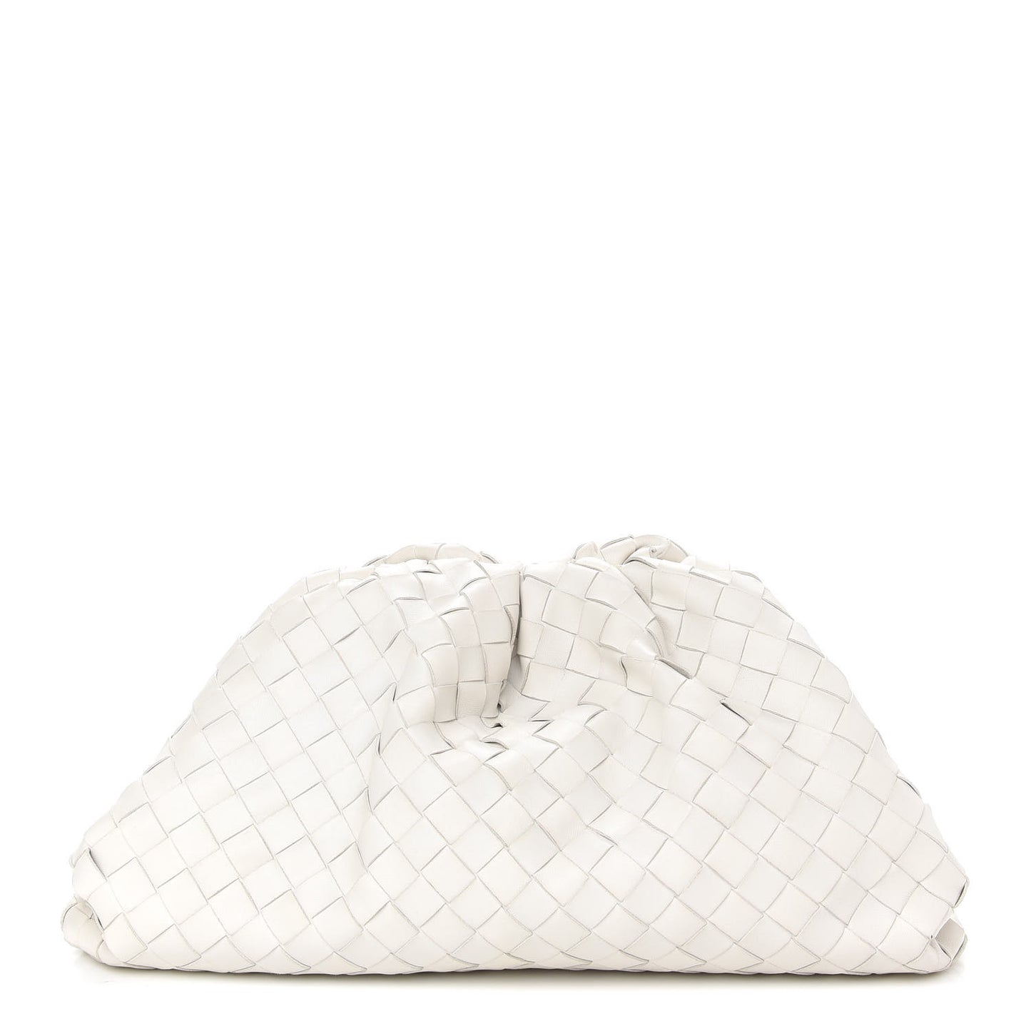 Nappa Maxi Intreccio The Pouch Oversized Clutch Plaster