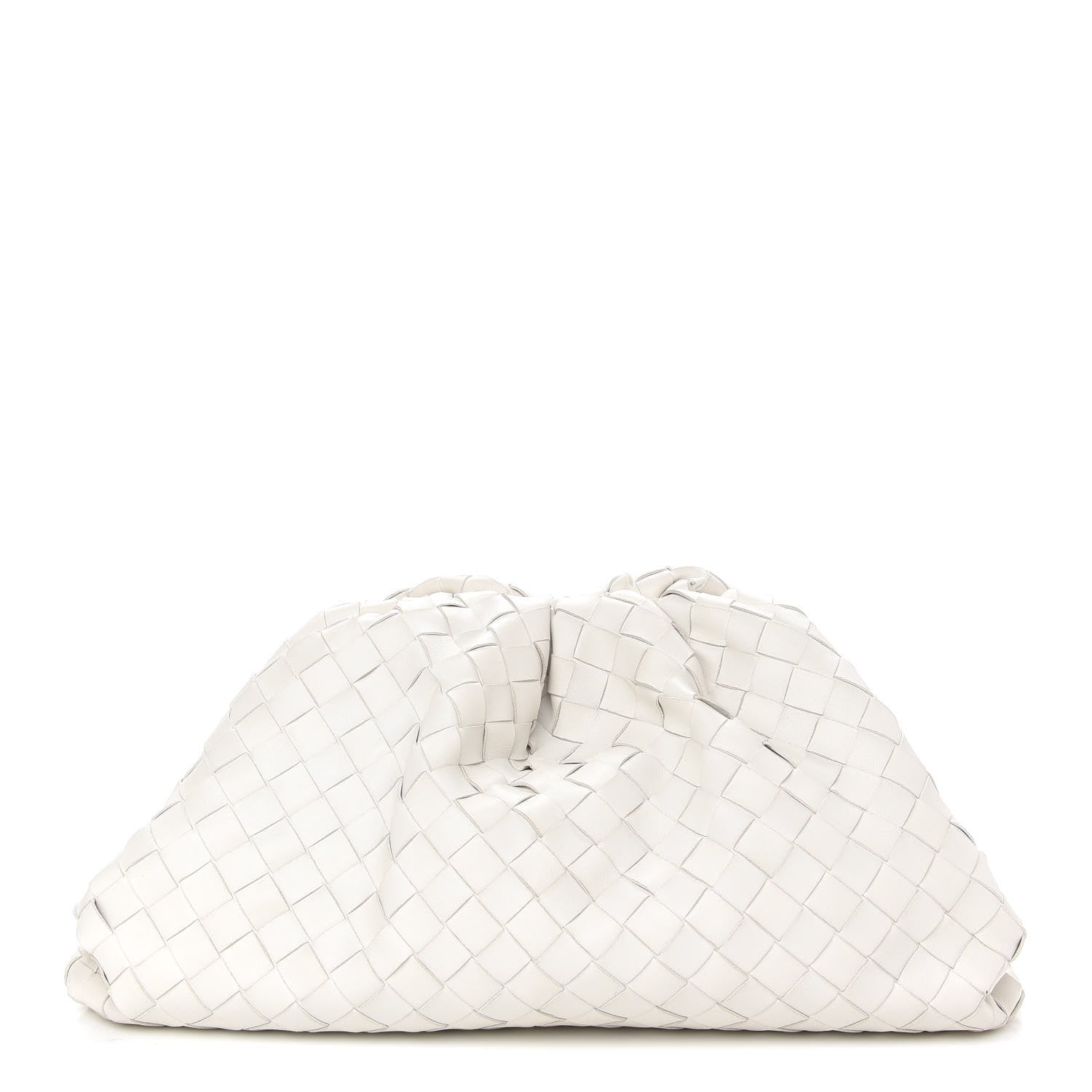Bottega Veneta Nappa Maxi Intreccio The Pouch Oversized Clutch Plaster 1 of 9