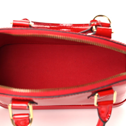 Louis Vuitton Vernis Alma BB Cherry 4 of 9