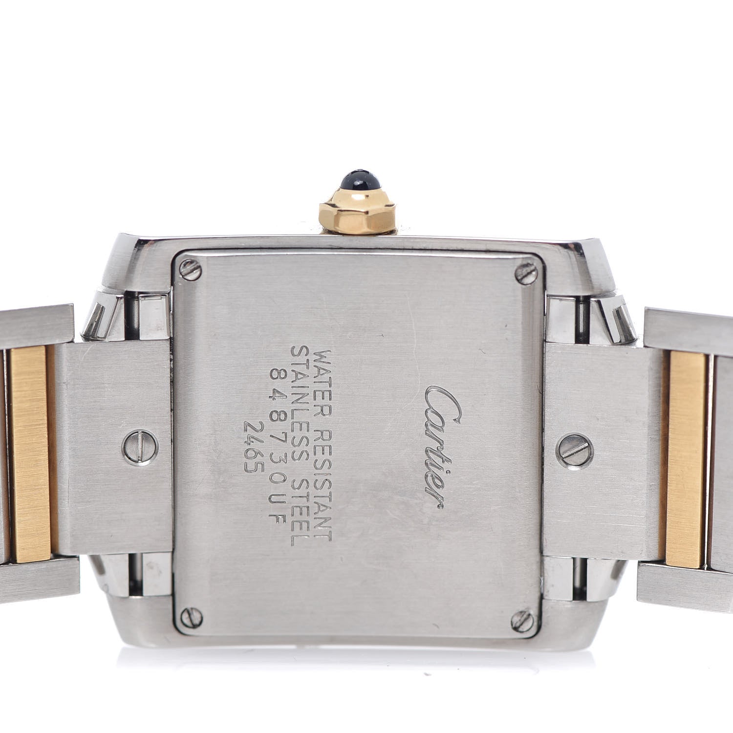 Cartier Stainless Steel 18K Yellow Gold 25mm Tank Francaise Quartz Watch 5 of 8