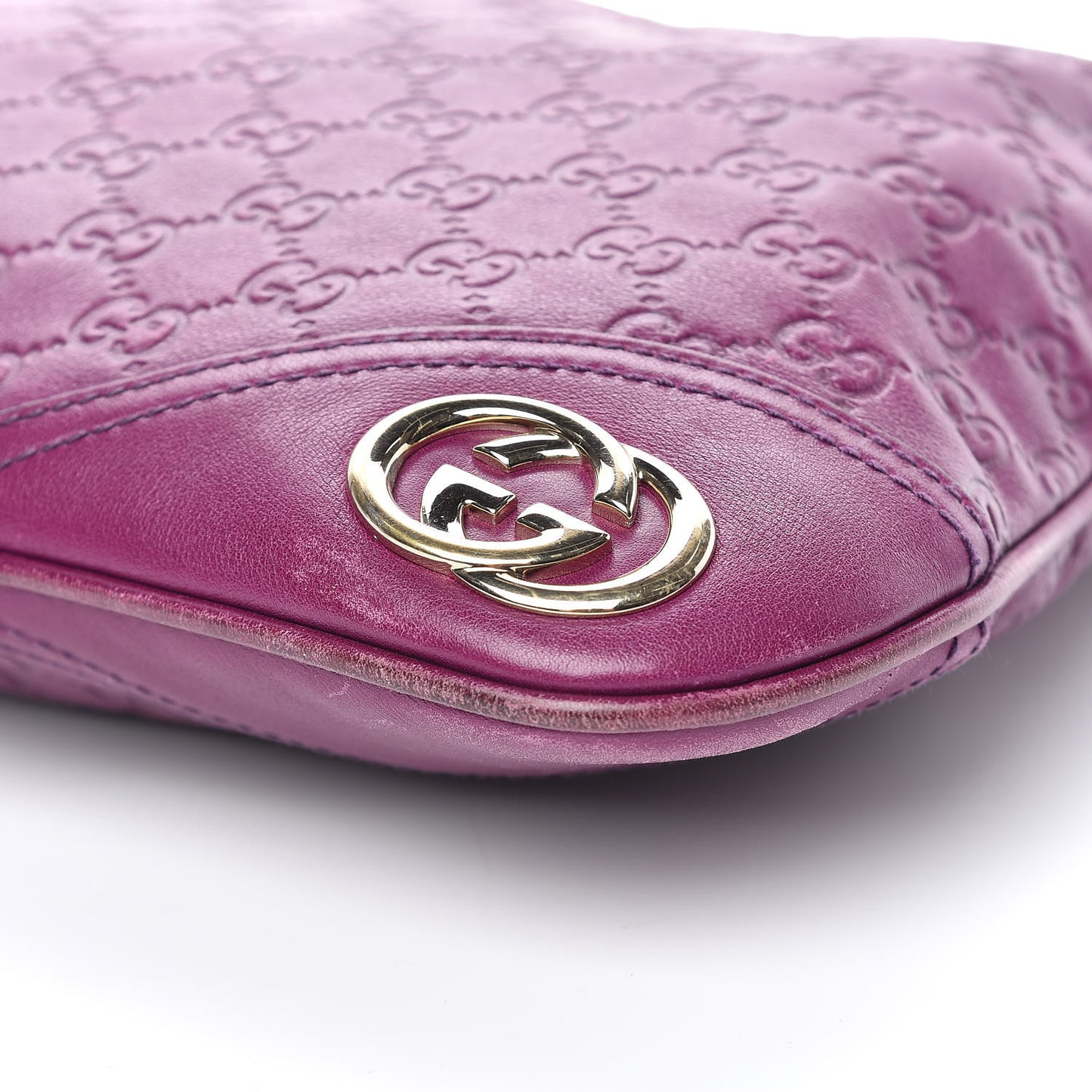 Guccissima Medium New Britt Hobo Purple