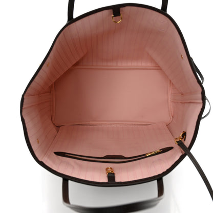 Louis Vuitton Damier Ebene Neo Neverfull MM Rose Ballerine 6 of 11