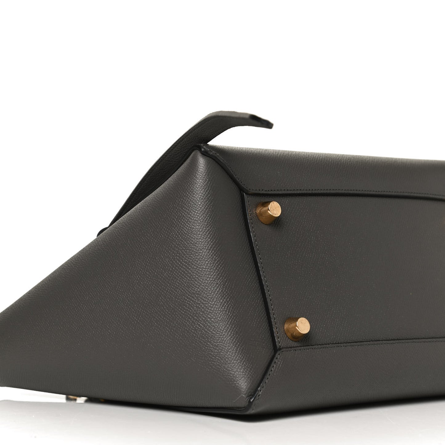 Grained Calfskin Mini Belt Bag Grey