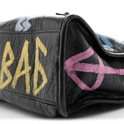 Balenciaga Agneau Graffiti All Over Classic Hardware S City Black Multicolor 11 of 11