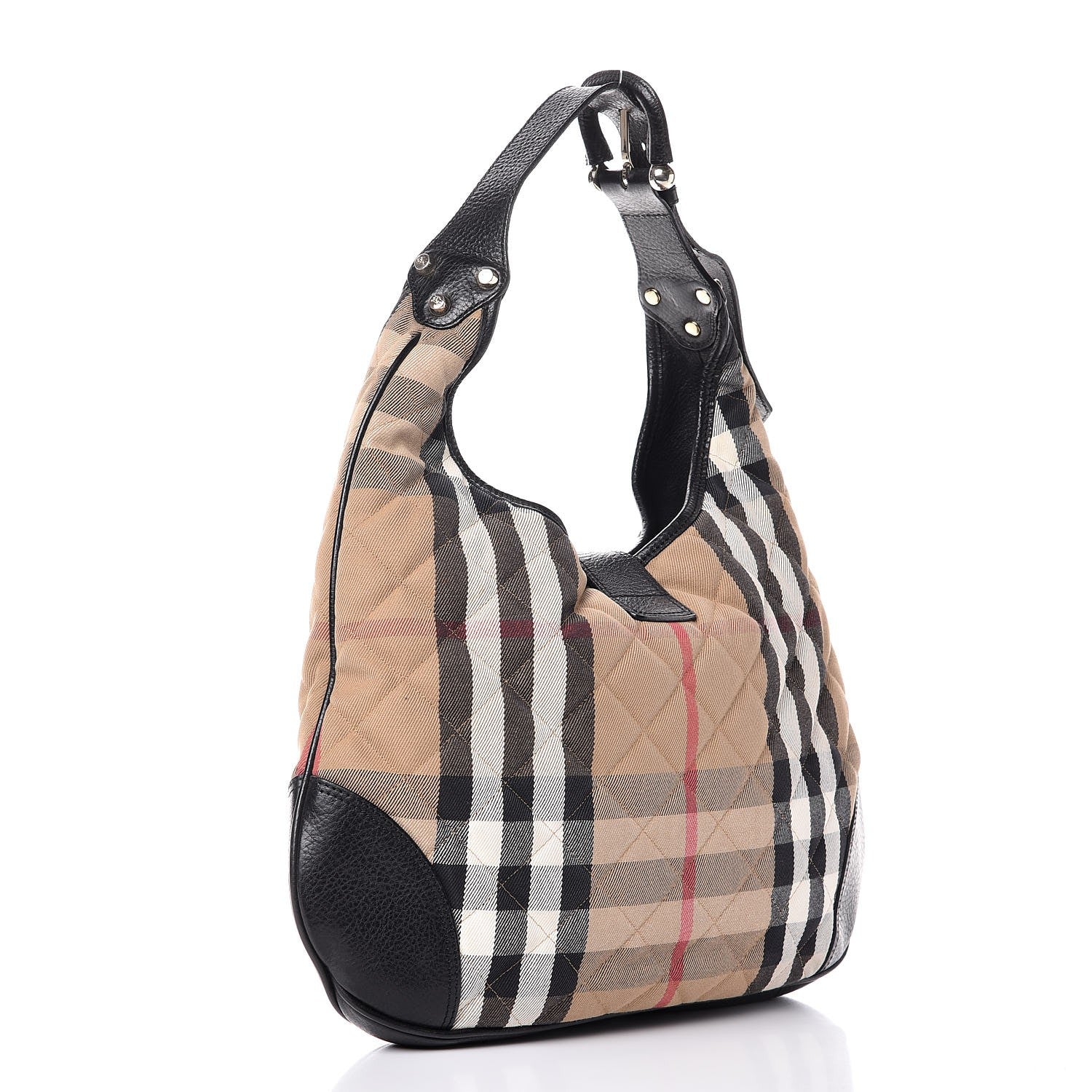 Burberry House Check Quilted Brook Hobo 3 of 8