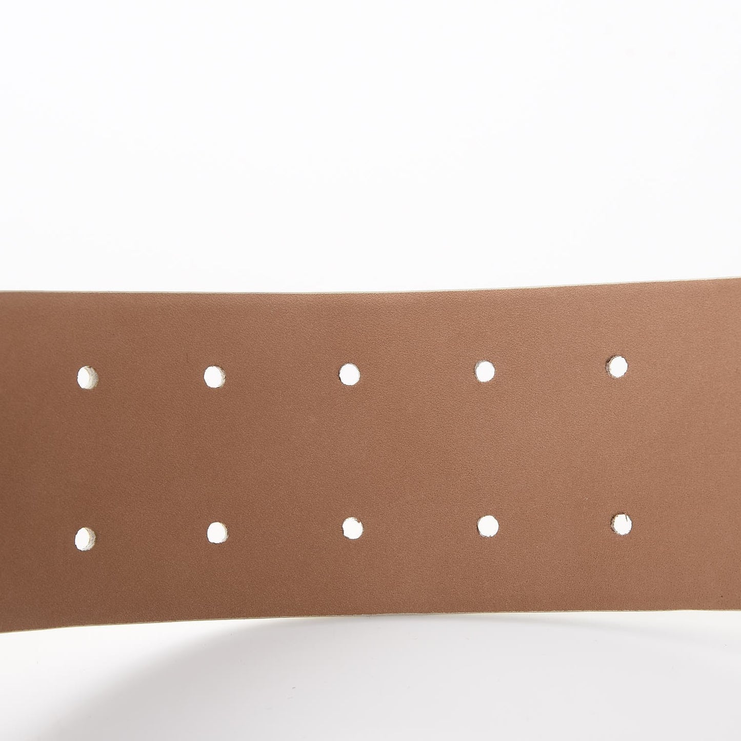 Lambskin Logo Wide Belt 85 34 Off White