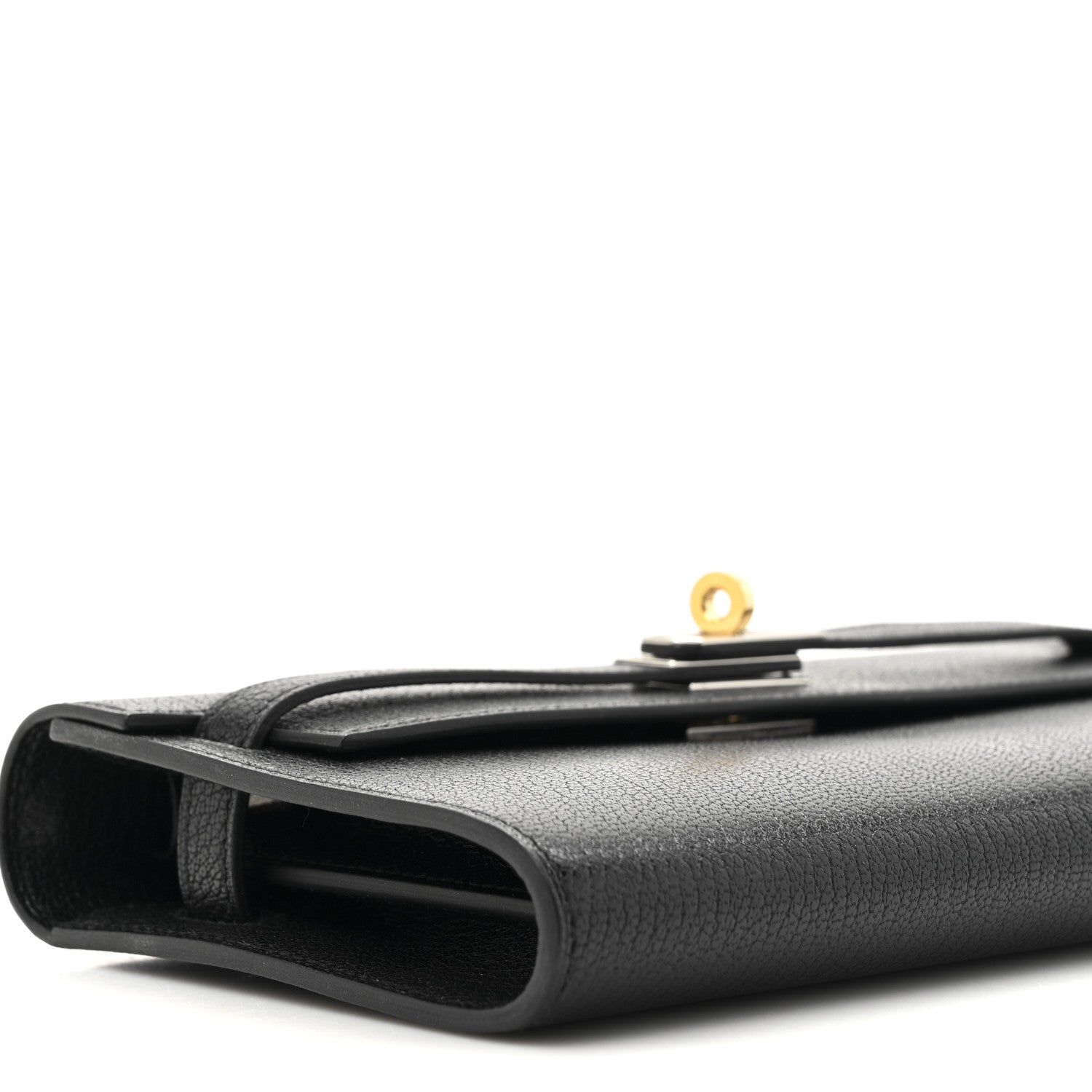 Hermes Chevre Chamkila Kelly Wallet To Go Black 19 of 22