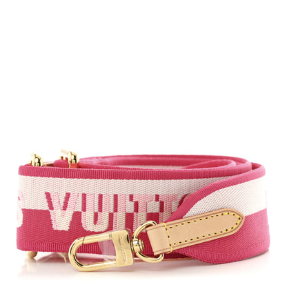 Louis Vuitton Jacquard Neverfull BB Shoulder Strap Pink Peony 1 of 3