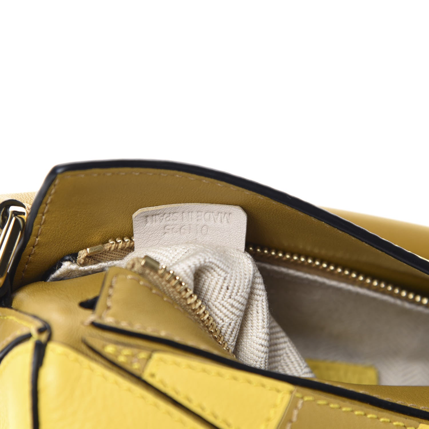 Loewe Calfskin Rugby Mini Puzzle Bag Yellow Ochre 9 of 10