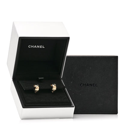 Chanel 18K Yellow Gold Coco Crush Earrings 5 of 5