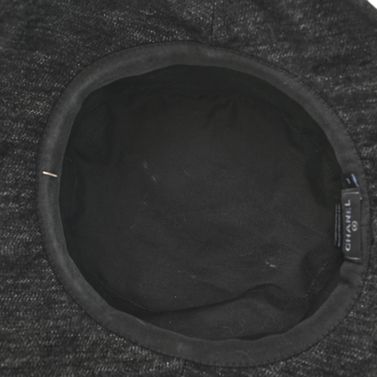 Denim Logo Bucket Hat L Black