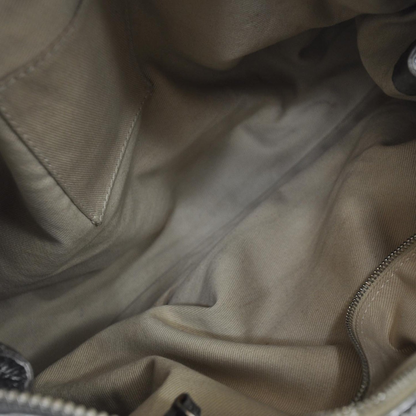 Leather Paddington Satchel Metallic Silver