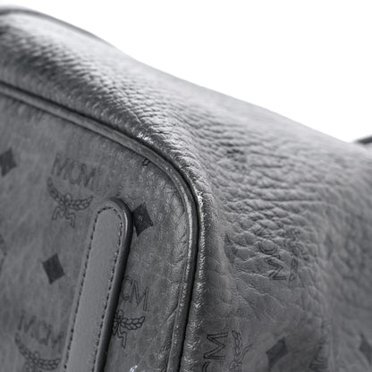 MCM Visetos Large Liz Reversible Shopper Tote Grey 7 of 19