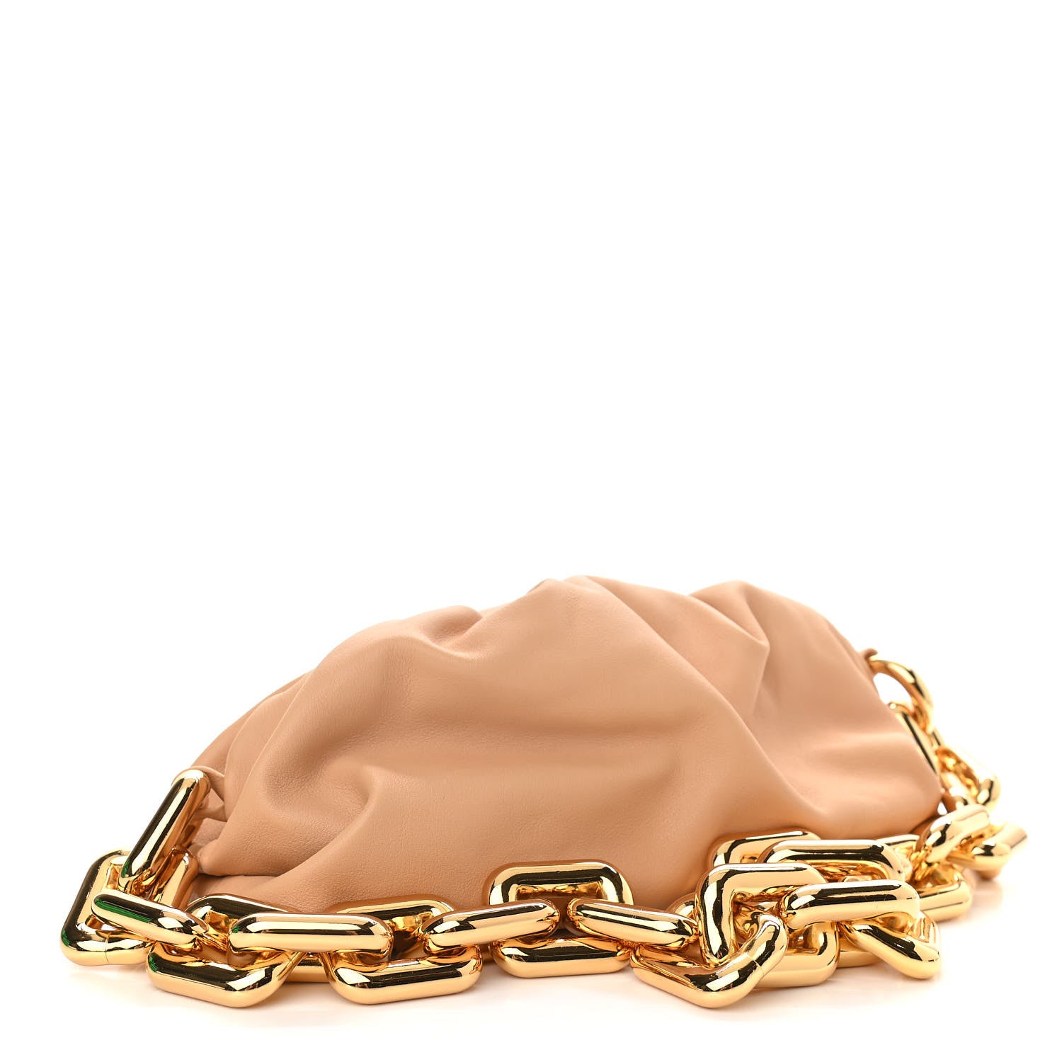 Bottega Veneta Calfskin The Pouch Chain Almond 2 of 9
