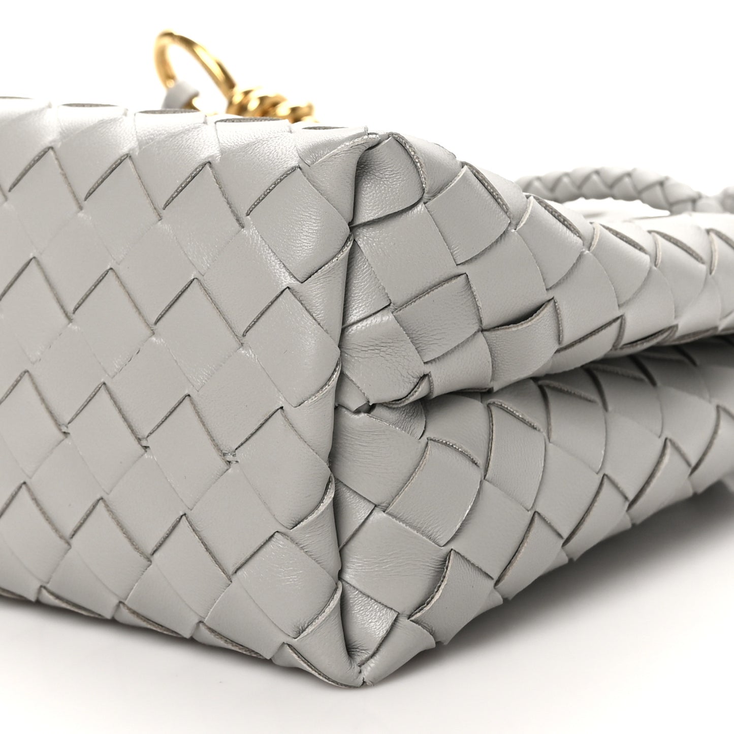 Nappa Intrecciato Small Andiamo Shoulder Bag Sterling