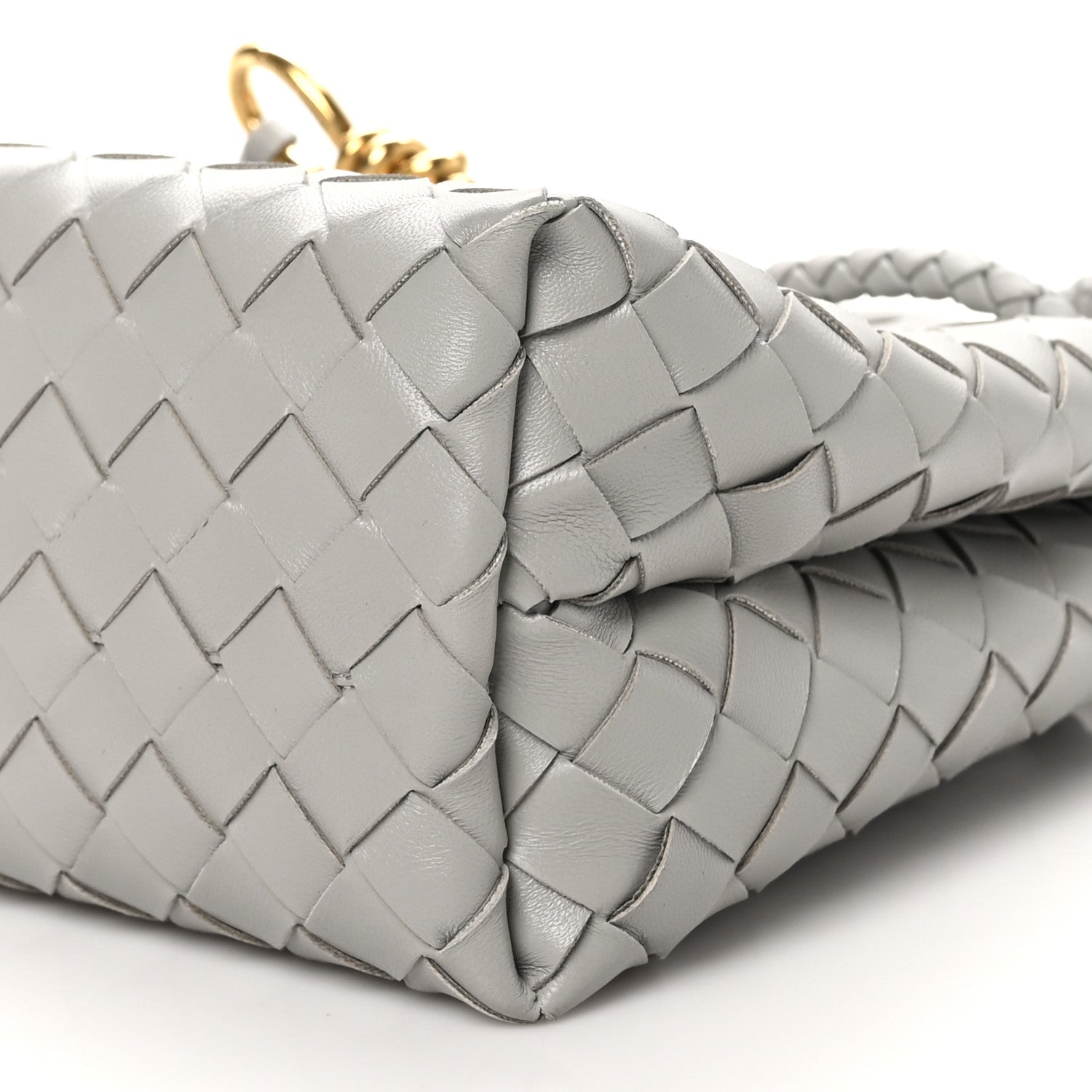 Bottega Veneta Nappa Intrecciato Small Andiamo Shoulder Bag Sterling 9 of 9