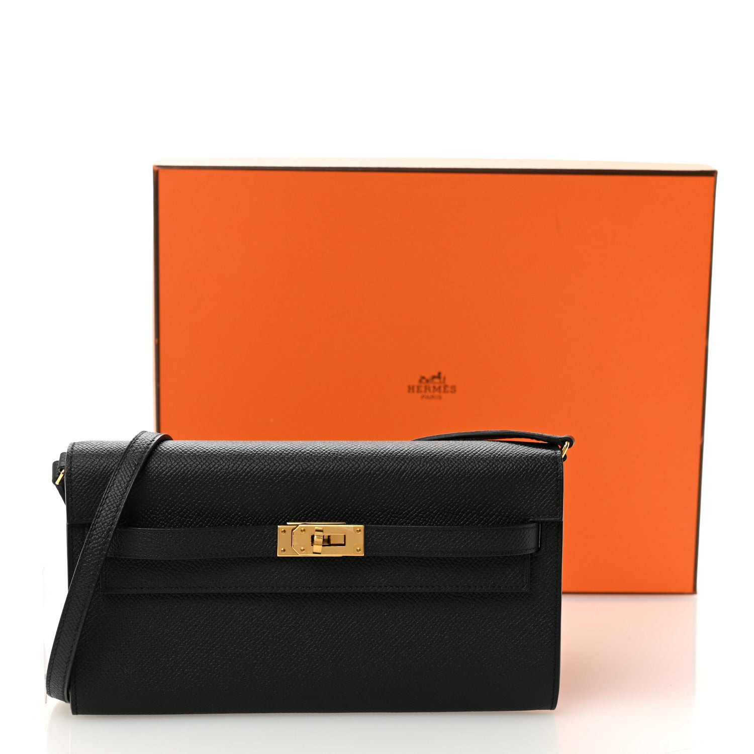 Hermes Epsom Kelly Wallet To Go Black 12 of 12