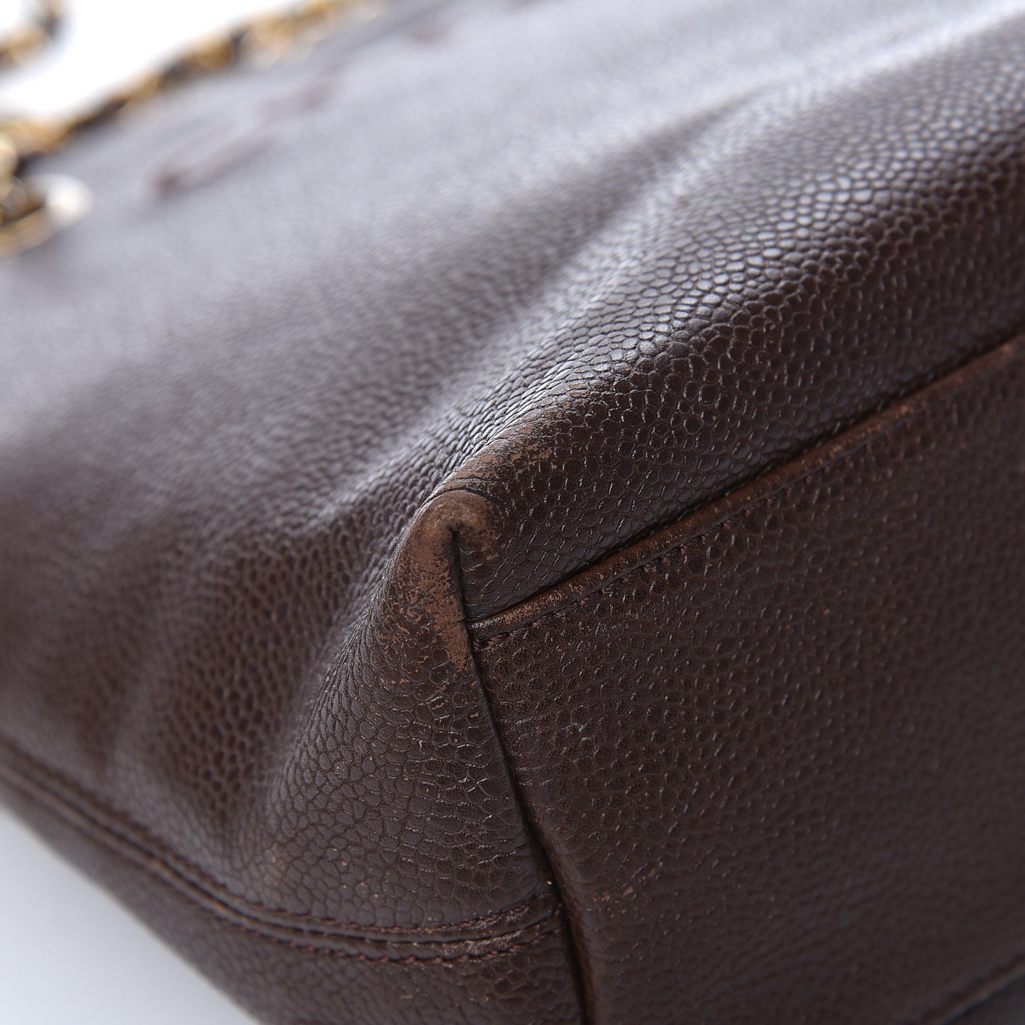 Caviar Shoulder Bag Brown