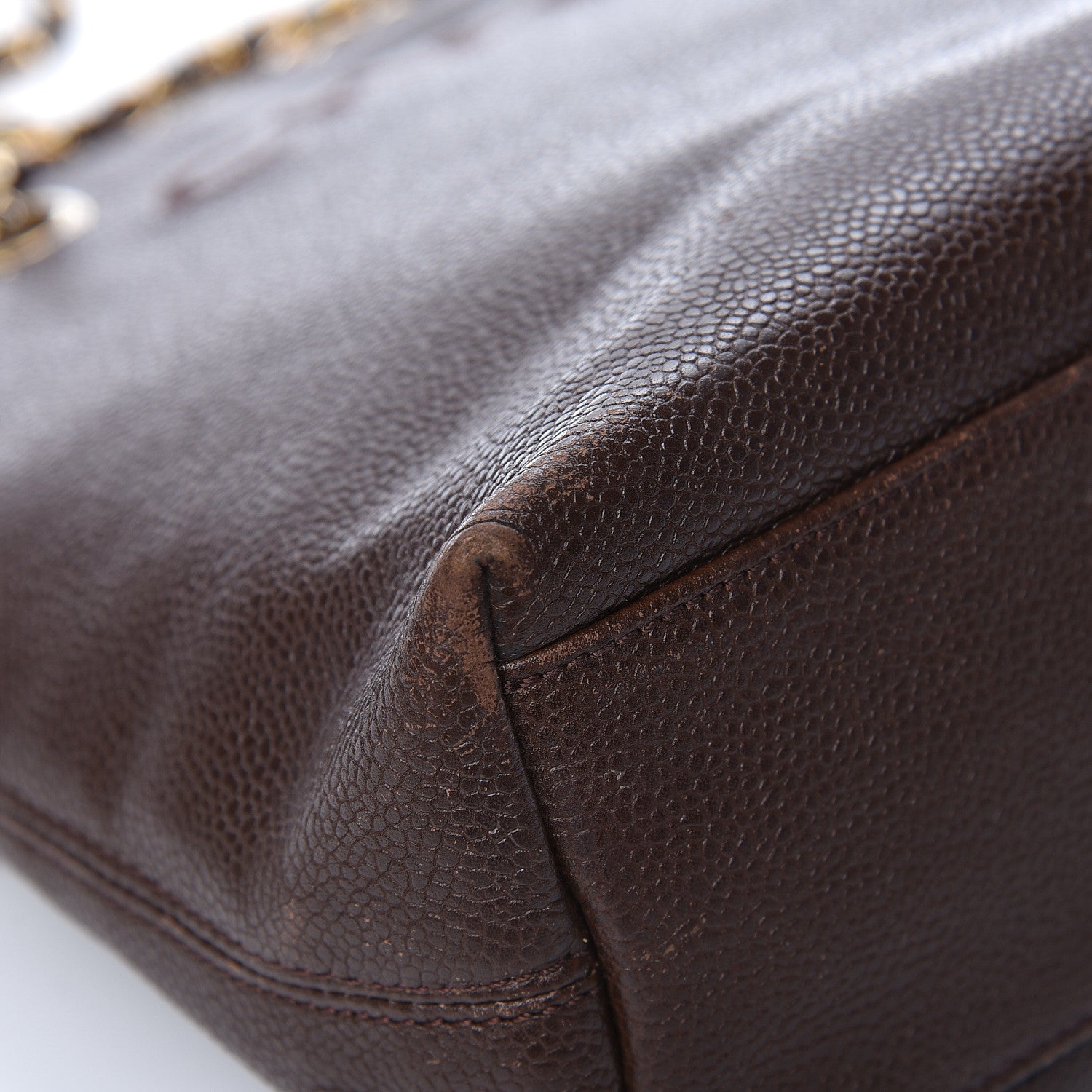 Chanel Caviar Shoulder Bag Brown 15 of 23