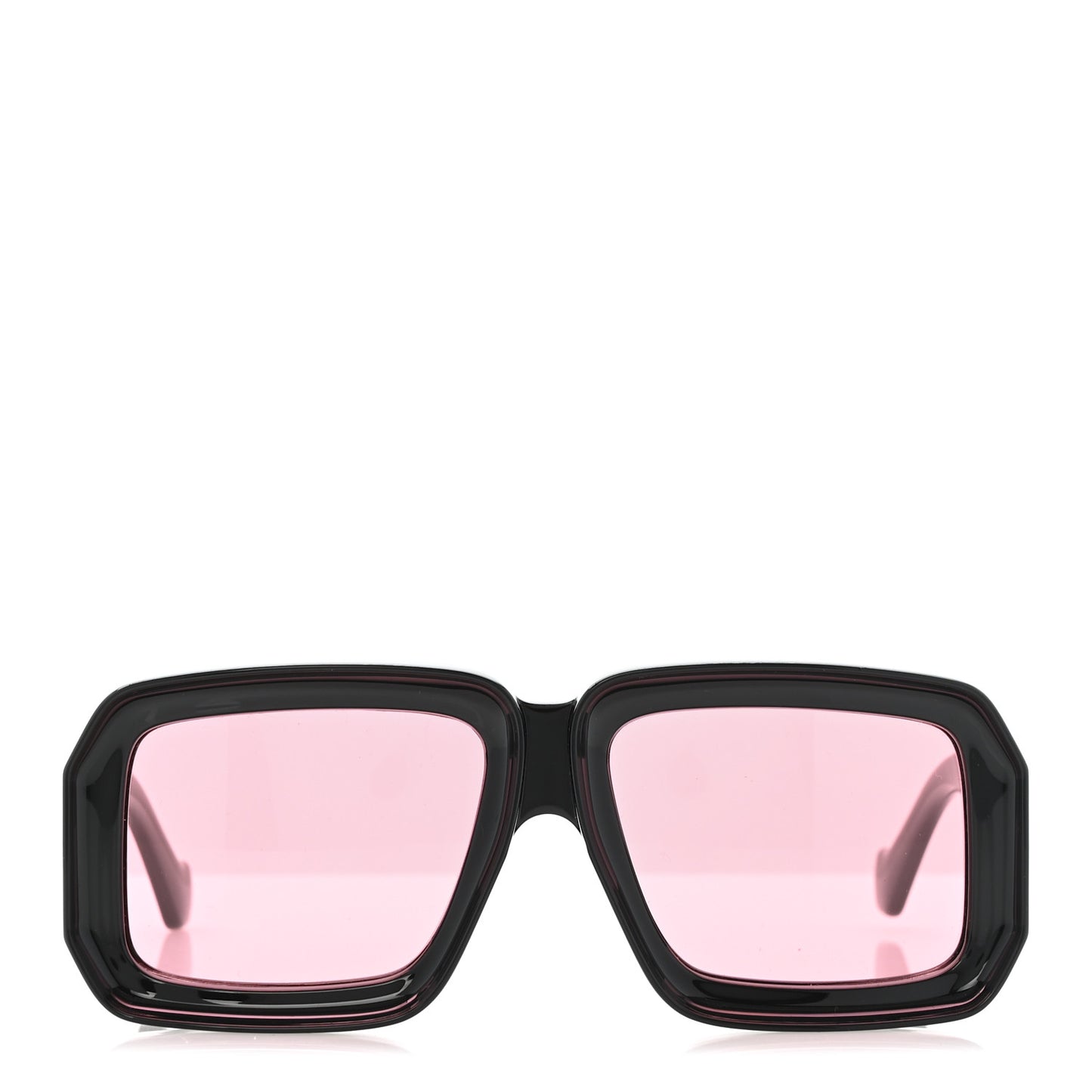 Acetate Paula's Ibiza Dive In Mask Sunglasses LW40064U Black Pink