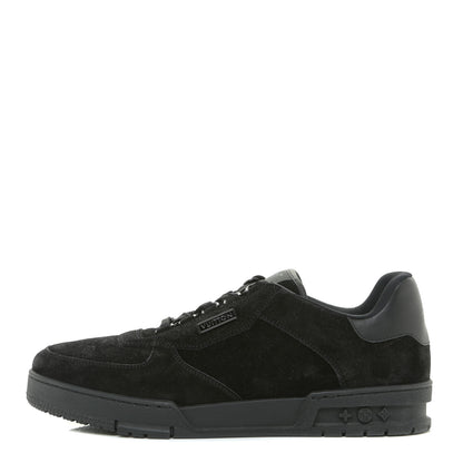 Louis Vuitton Suede Mens LV Trainer Sneakers 9 Black 1 of 15