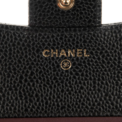 Chanel Caviar Quilted Compact Flap Wallet Black 6 of 8