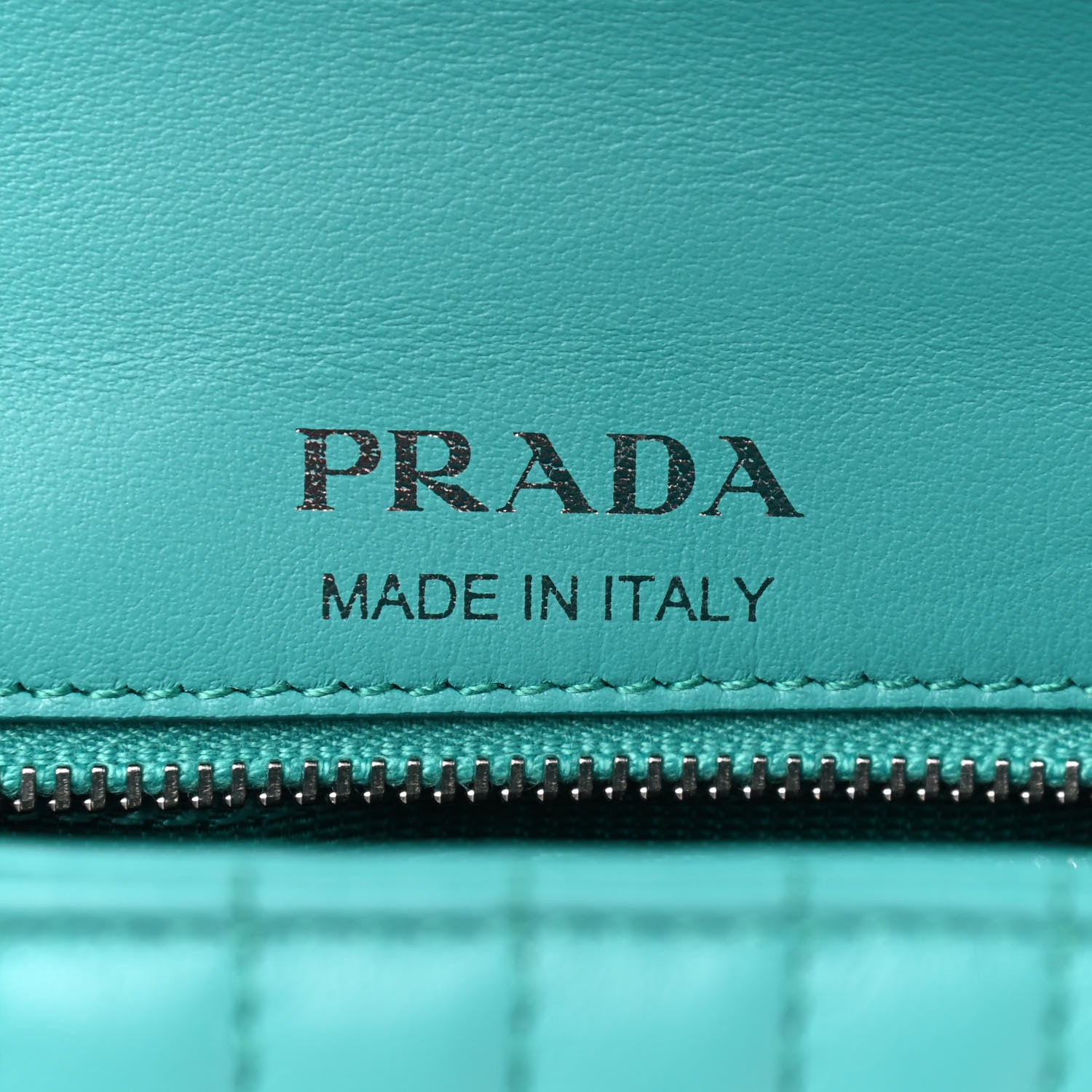 Prada Soft Calfskin Impunture Diagramme Small Chain Flap Shoulder Bag Giada 7 of 8