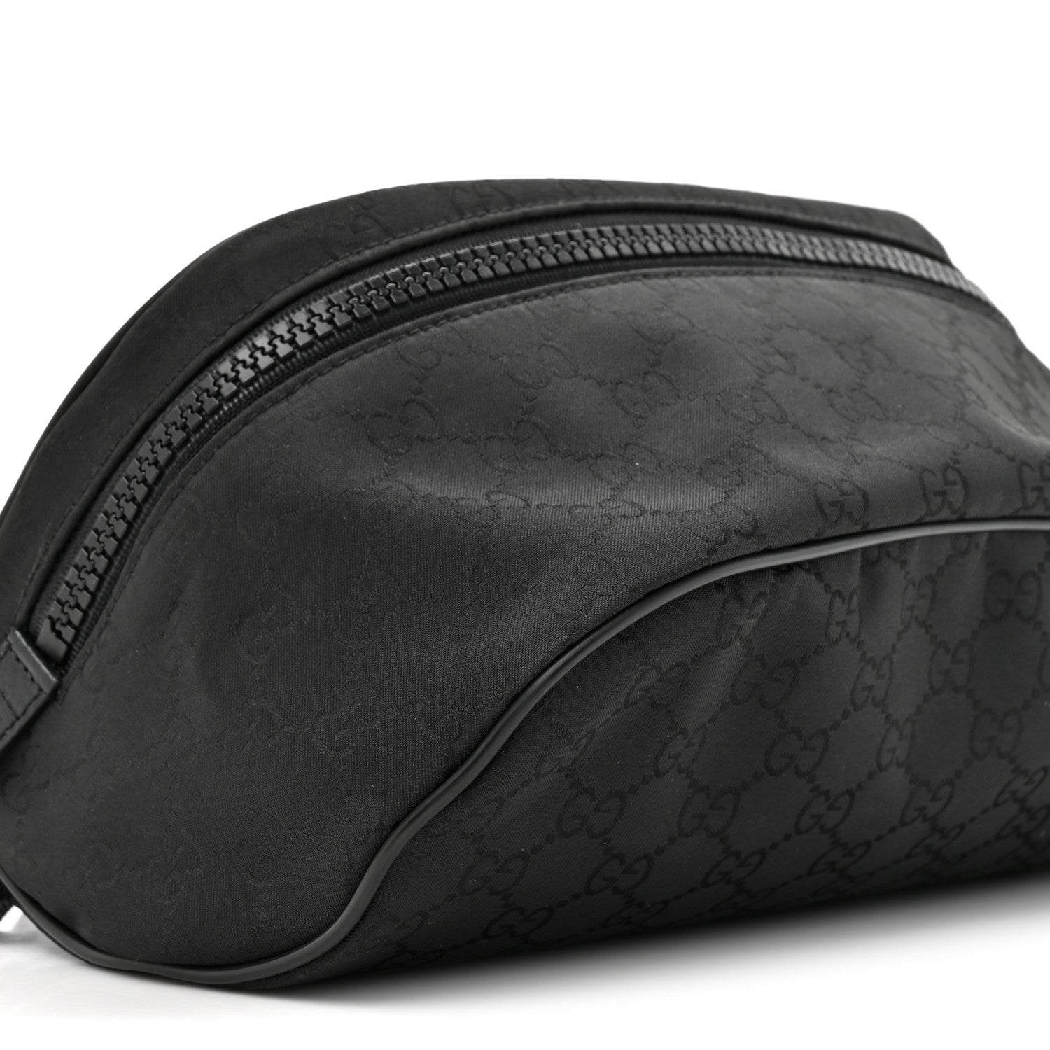 Gucci Nylon Monogram Fanny Pack Belt Bag Black 10 of 10