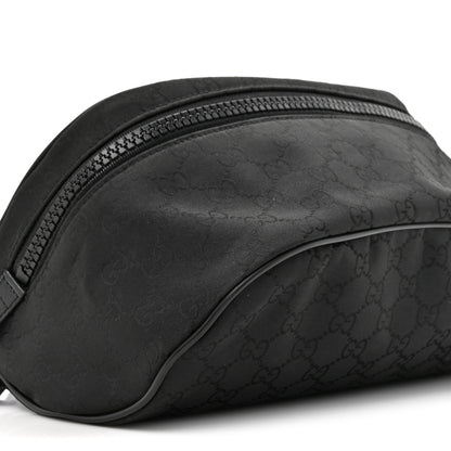 Gucci Nylon Monogram Fanny Pack Belt Bag Black 10 of 10