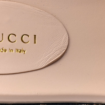 Gucci Canvas Lame GG Monogram Angelina Platform 55mm Slide Sandals 38 Blue Silver 10 of 10