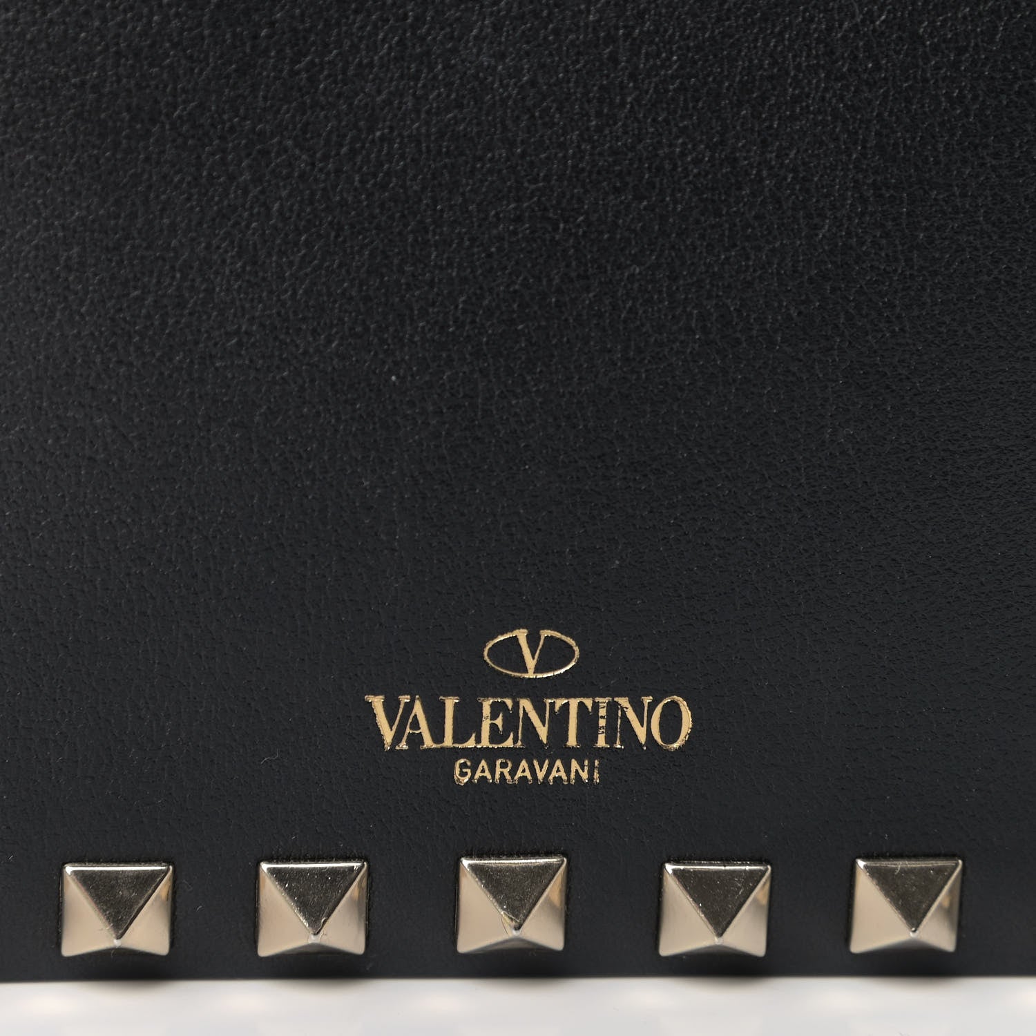 Valentino Garavani Calfskin Small Rockstud Chain Camera Crossbody Bag Black 7 of 9