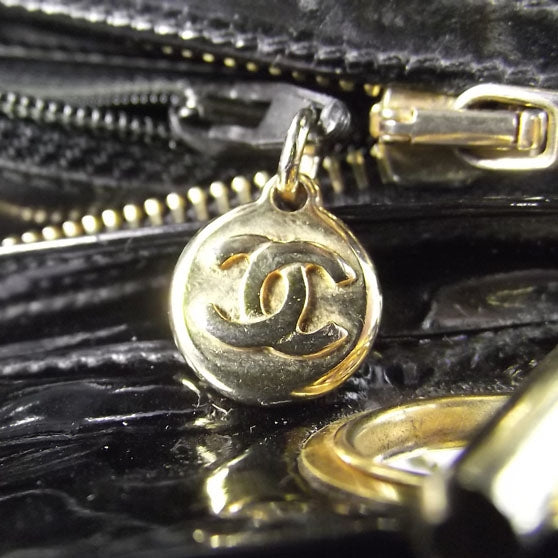 Lambskin Patent Quilted Shoulder Bag